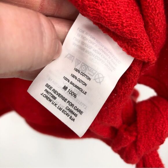 Madewell Texture & Thread Modern Side-Tie Top Womens S Red - Picture 9 of 10